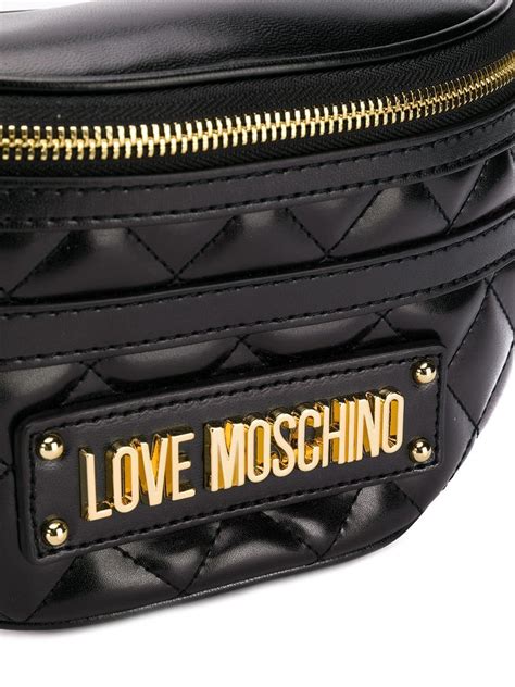 love moschino quilted faux leather bag